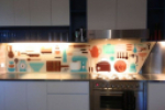 Tường nhựa họa tiết – xu hướng nội thất 2017 độc đáo cho nhà bếp