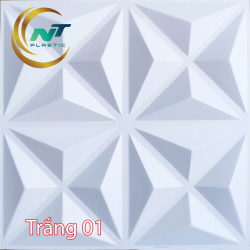 Tấm ốp 3D Trắng